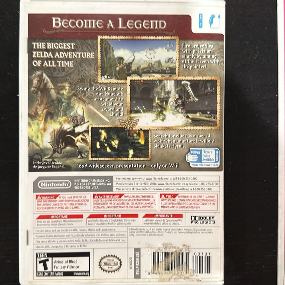 Nintendo Wii game Zelda Twilight Princess includes instruction booklet - Picture 3 of 4